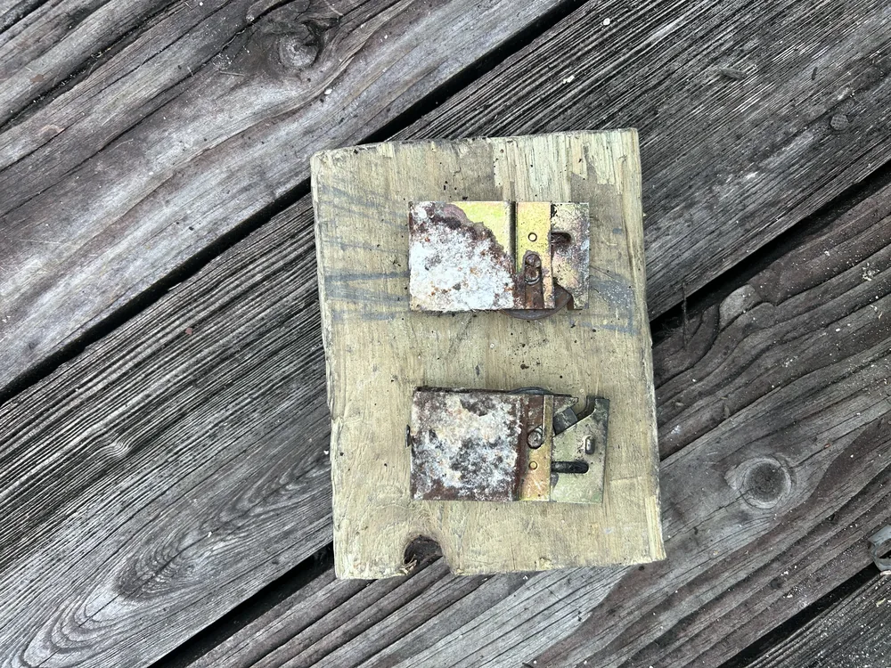 Sliding screen door rollers and hardware